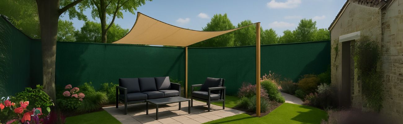 Hoe kan ik een schaduwdoek ophangen zonder te boren?