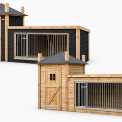 Hondenkennel met nachthok - Doika