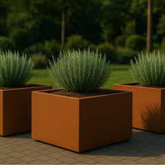 Vierkante plantenbak