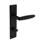 Poignée de porte Intersteel Sophie avec bouclier 181x41x7mm WC63/8mm noir mat