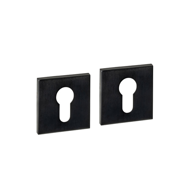 Rosaces cylindriques dissimulées Intersteel 53x53x6mm PVD noir