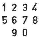Zwarte Zelfklevende Huisnummers - 10 cm Hoog