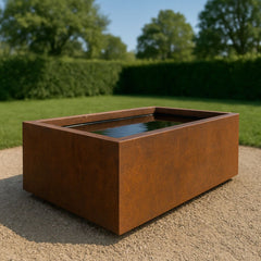 Vijver cortenstaal 200x100x60cm 133kg