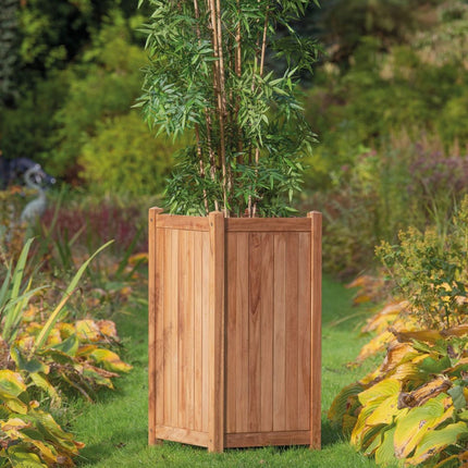 Tuindeco houten plantenbak Java 45 x 45 x 90 cm