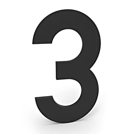 Zwarte Zelfklevende Huisnummers - 10 cm Hoog