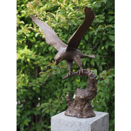 Bronzen beeld Arend met gespreide vleugels 76x37x56cm
