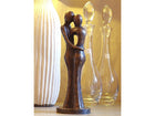Bronzen beeld Abstract liefdespaar 34 cm, 32x11x11cm