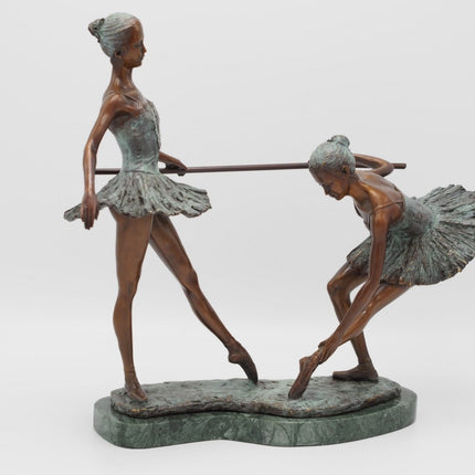 Bronzen beeld 2 Ballerina's 31x12x33cm