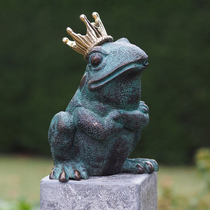 Bronzen beeld Koningskikker 20x11x15cm