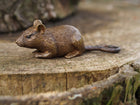 Bronzen beeld Muis 4x4x13cm