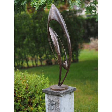 Bronzen beeld Moderne sculptuur "Endless" 86x23x20cm