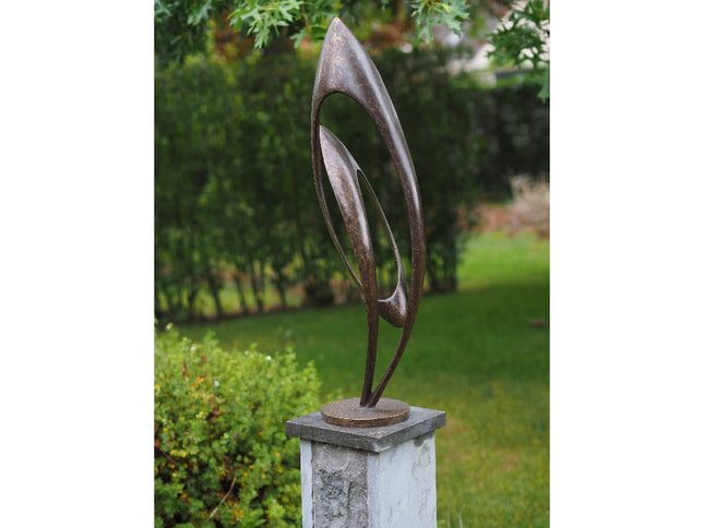 Bronzen beeld Moderne sculptuur "Endless" 86x23x20cm