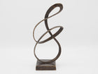 Bronzen beeld Abstract sculptuur 'Eternity' 29x14x10cm