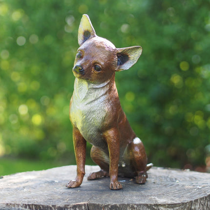 Bronzen beeld Chihauhau 39x15x34cm