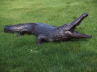 Bronzen beeld Alligator Fontein 48x60x190cm