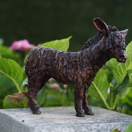 Bronzen beeld Ezeltje 21x6x23cm