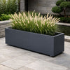 GARDRA Polyester plantenbak met wielen 200x50x60 cm - Zwartgrijs (RAL 7021)