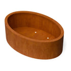 Geroba Ovalu cortenstalen plantenbak 120x80x40 cm 49kg