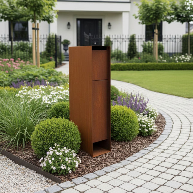 Geroba Pakketbrievenbus Pakun Cortenstaal