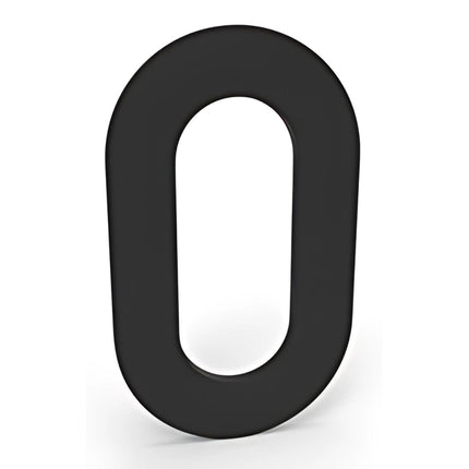 Zwarte Zelfklevende Huisnummers - 10 cm Hoog