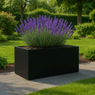 Polyester plantenbak 120x50x60 cm - Gitzwart (RAL 9005)