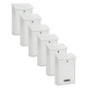 Practo Garden Brievenbussen Dublin Wit  | Set van 6 stuks
