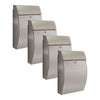 Practo Garden Brievenbussen New York RVS  | Set van 4 stuks