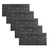 Practo Garden brievenbusunit 3 delig muurbevestiging | Set van 5 stuks