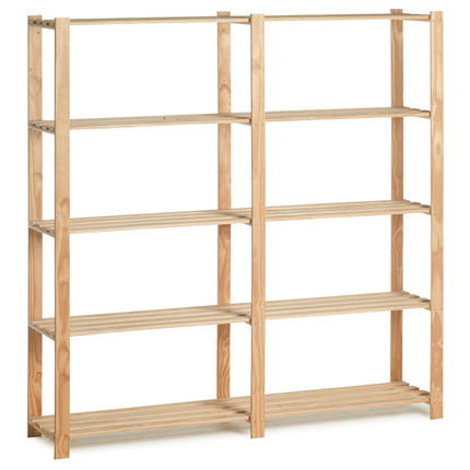 Practo Houten opbergrek 175x175x40 cm – 5 legborden