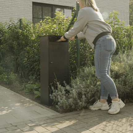 Practo Gartenbriefkasten Frankfurt mattschwarz