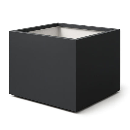 Polyester plantenbak 120x120x80 cm - Zwartgrijs (RAL 7021)