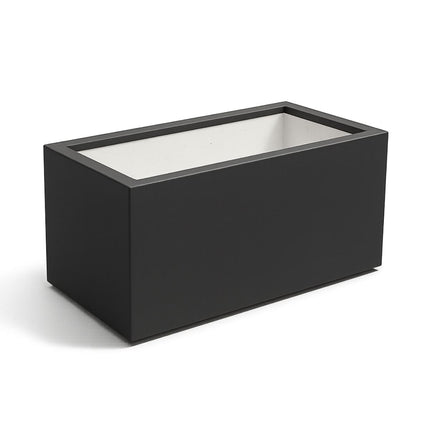 Polyester plantenbak 100x50x50 cm - Zwartgrijs (RAL 7021)
