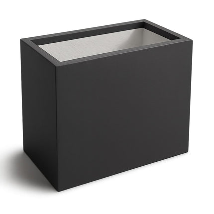 Polyester plantenbak 45x30x50 cm - Zwartgrijs