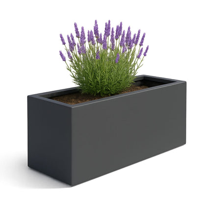 Polyester plantenbak 162x60x70 cm - Zwartgrijs (RAL 7021)