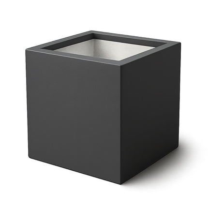 Polyester plantenbak 60x60x60 cm - Zwartgrijs (RAL 7021)