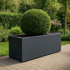 Polyester plantenbak 200x50x60 cm - Zwartgrijs (RAL 7021)