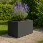 Polyester plantenbak 80x40x40 cm - Zwartgrijs (RAL 7021)