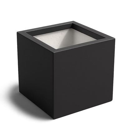 Polyester plantenbak 50x50x50 cm - Zwartgrijs (RAL 7021)