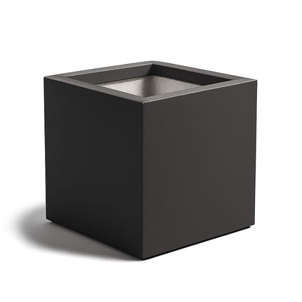 Polyester plantenbak 40x40x40 cm - Zwartgrijs (RAL 7021)