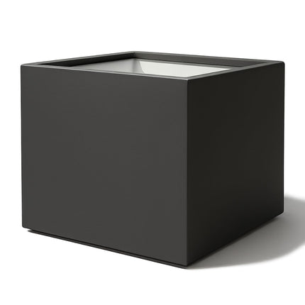 Polyester plantenbak 120x120x100 cm - Zwartgrijs (RAL 7021)