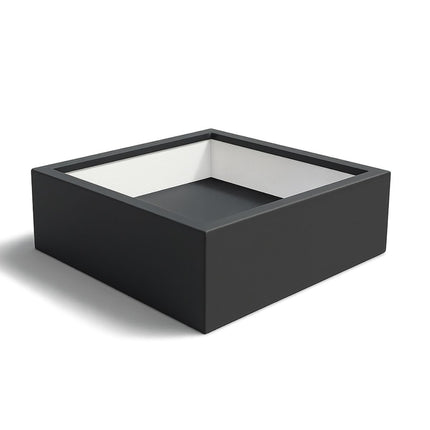 Polyester plantenbak 200x200x60 cm - Zwartgrijs (RAL 7021)