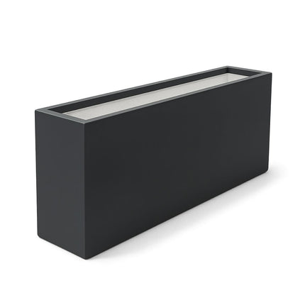 GARDRA Polyester plantenbak 150x25x80 cm - Zwartgrijs (RAL 7021)