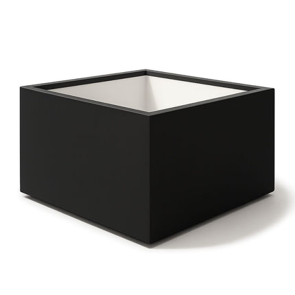 Polyester plantenbak 140x140x60 cm - Gitzwart (RAL 9005)