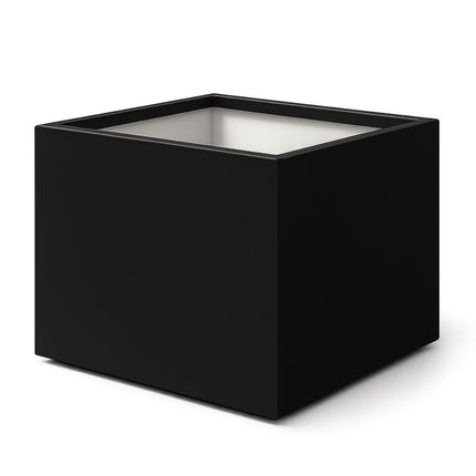 Polyester plantenbak 120x120x80 cm - Gitzwart (RAL 9005)