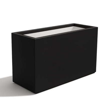 Polyester plantenbak 120x46x80 cm - Gitzwart (RAL 9005)