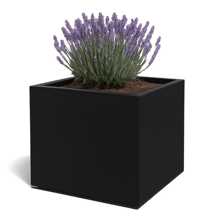Polyester plantenbak 160x160x160 cm - Gitzwart (RAL 9005)
