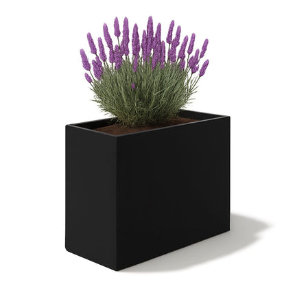 Polyester plantenbak 80x40x80 cm - Gitzwart (RAL 9005)