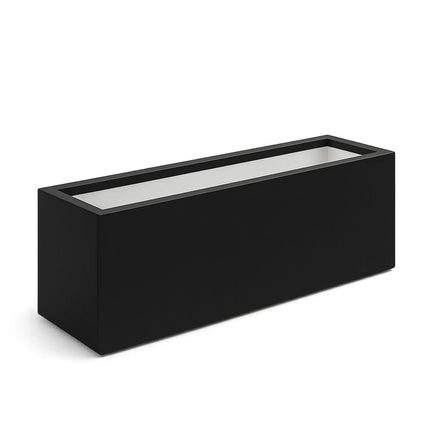 Polyester plantenbak 120x30x40 cm - Gitzwart (RAL 9005)