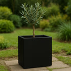 Polyester plantenbak 45x30x50 cm - Gitzwart (RAL 9005)