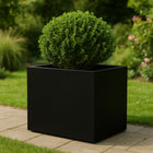 Polyester plantenbak 70x50x60 cm - Gitzwart (RAL 9005)